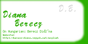 diana berecz business card